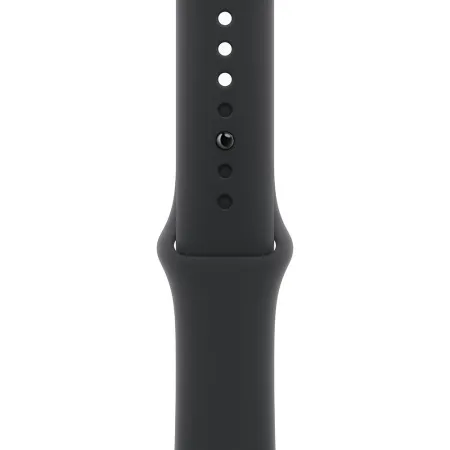 Apple Watch Series 11 42mm Aluminum Space Gray Case Black Sport Band S/M