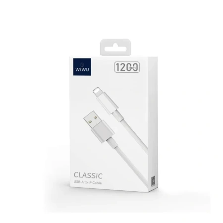 Кабель WIWU Classic USB-A to Lightning 1.2m White