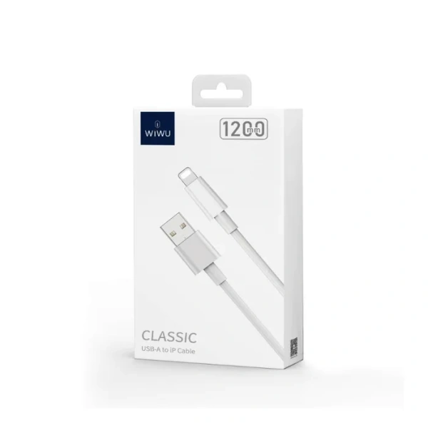 Кабель WIWU Classic USB-A to Lightning 1.2m White